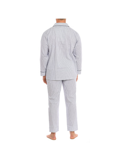 imagem de Pijama Manga Comprida Homem Branco Navy4