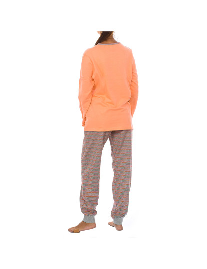 imagem de Pijama de Inverno Senhora Geometrical Orange Laranja - Cinza3