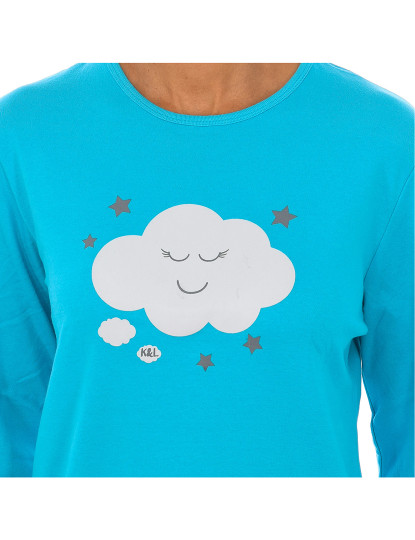 imagem de Pijama de Inverno Senhora Cloud Turquesa2