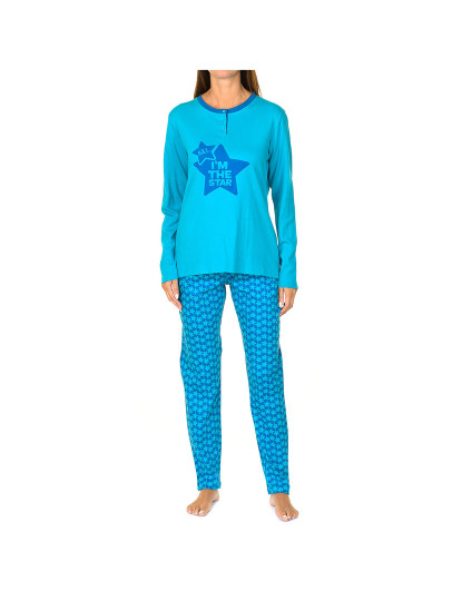 imagem de Pijama De Inverno 3 Stars Senhora Verde Água E Azul1