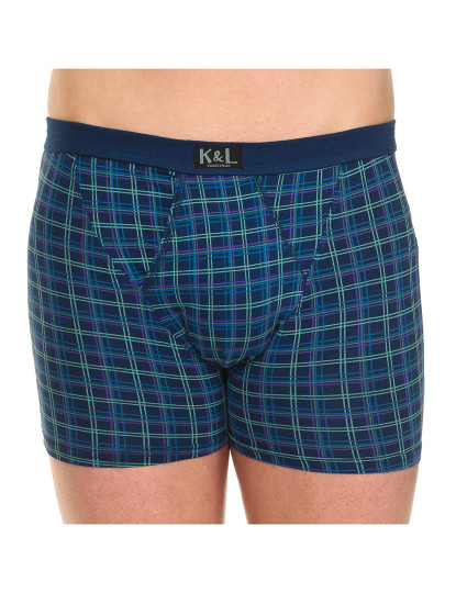 imagem de Pack-2 Basic Open Boxers Homem Riscas Verdes Azul 12