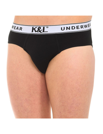 imagem de  Pack 3 Cuecas Homem Azul E Cinza E Preto6