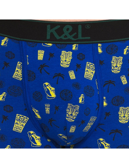 imagem de Pack 3 Funny Boxers Homem Cinza E Azul E Preto 17