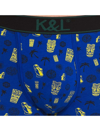 imagem de Pack 3 Funny Boxers Homem Cinza E Azul E Preto 15