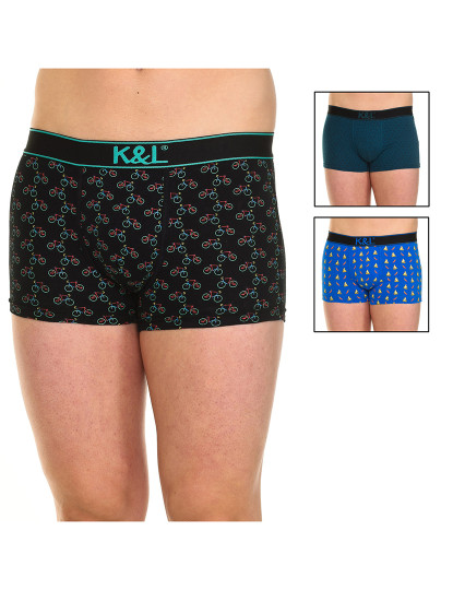 imagem de Pack 3 Funny Boxers Homem Verde E Azul E Preto5