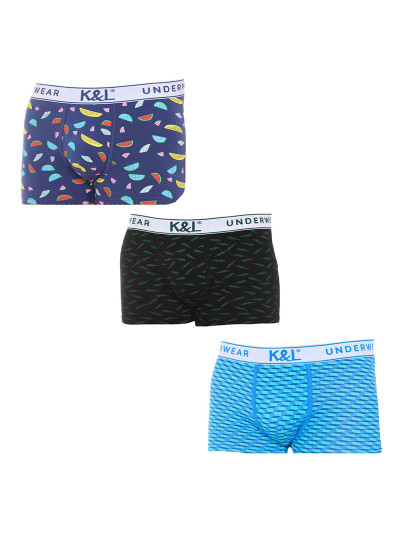 imagem de Pack-3 Boxers Homem Padrão Multicolorido3