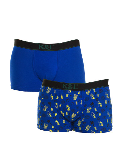 imagem de Pack 2 Funny Boxers Homem Estampa Azul 2