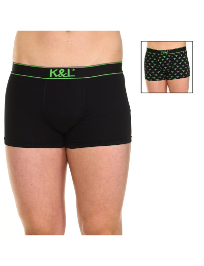 imagem de Pack 2 Funny Boxers Homem Preto Estampado4