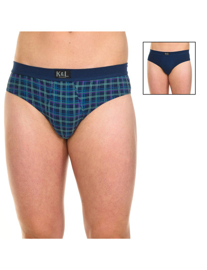 imagem de Pack-2 Basic Briefs Homem Riscas Verdes Azul 8