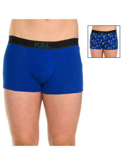 imagem de Pack 2 Funny Boxers Homem Estampa Azul 4