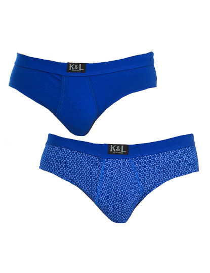 imagem de Pack-2 Basic Open Briefs Homem Círculos Azul 1