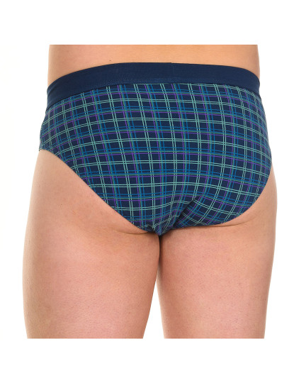 imagem de Pack-2 Basic Briefs Homem Riscas Verdes Azul 4