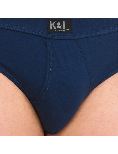 imagem de Pack-2 Basic Open Briefs Homem Riscas Verdes Azul 8