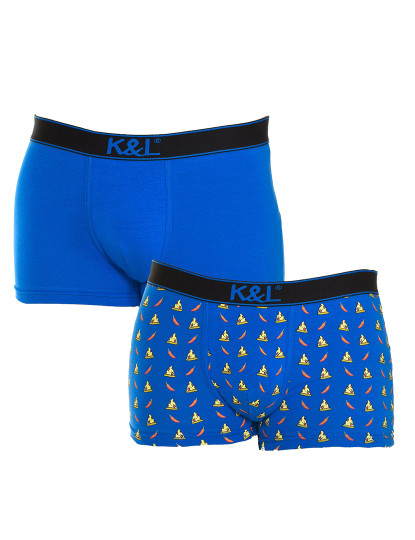 imagem de Pack 2 Boxers Homem Azul Estampado 2