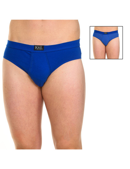 imagem de Pack-2 Basic Open Briefs Homem Círculos Azul 2