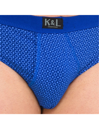 imagem de Pack-2 Basic Open Briefs Homem Círculos Azul 8