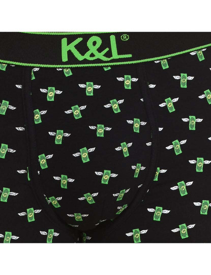 imagem de Pack 2 Funny Boxers Homem Preto Estampado15