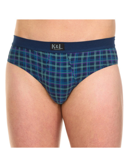 imagem de Pack-2 Basic Briefs Homem Riscas Verdes Azul 3