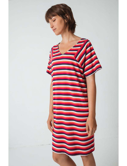 imagem de Vestido Senhora Red Stripes3