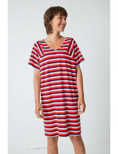 imagem de Vestido Senhora Red Stripes1