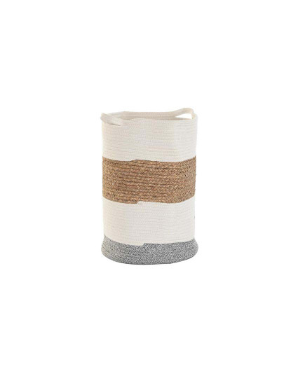 imagem de Cesta Decorativa Algodão Branco Fibra natural1