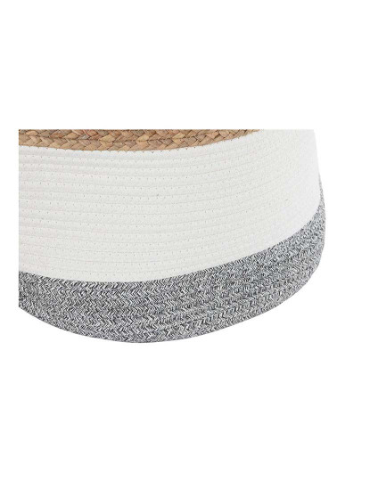 imagem de Cesta Decorativa Algodão Branco Fibra natural4