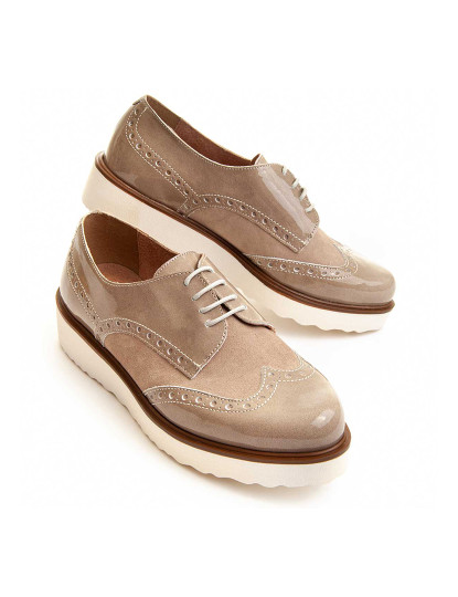 imagem de Sapatos Oxford Senhora Beige1