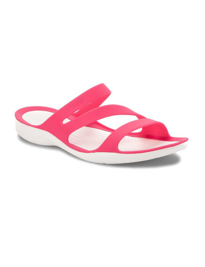 imagem de Crocs Swiftwater Sandal W Paradise Rosa E Branco 1