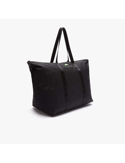 imagem de Bolsa de fim de semana leve de nylon Izzie Senhora Preto Vert Fluo3