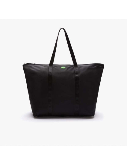 imagem de Bolsa de fim de semana leve de nylon Izzie Senhora Preto Vert Fluo1