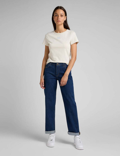 imagem de Jeans Regular Straight Senhora Azul Escuro3