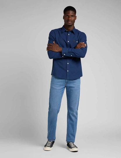 imagem de Jeans Regular Homem Azul3