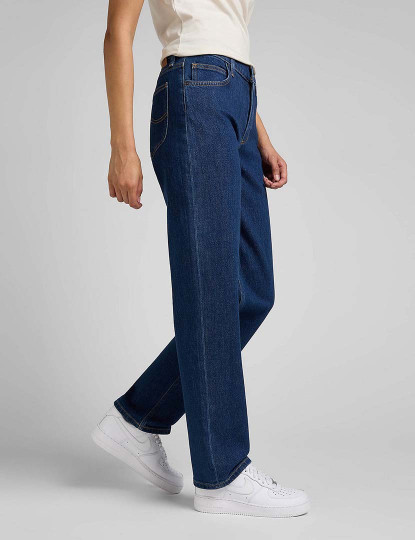 imagem de Jeans Regular Straight Senhora Azul Escuro4