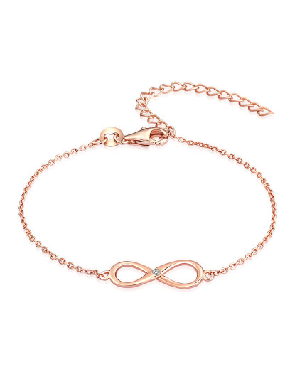 imagem de Pulseira Senhora Diamante Prata Esterlina1