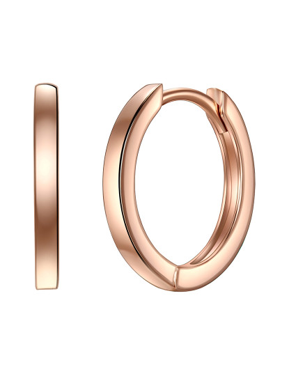 imagem de Brincos Prata de lei Rosa Dourado1