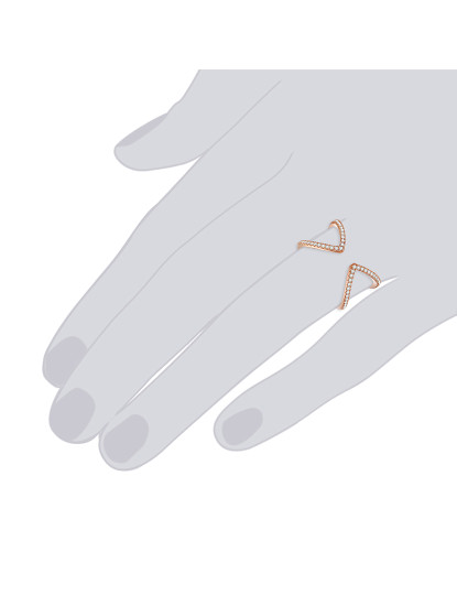 imagem de Anel Senhora Dourado Rosa3