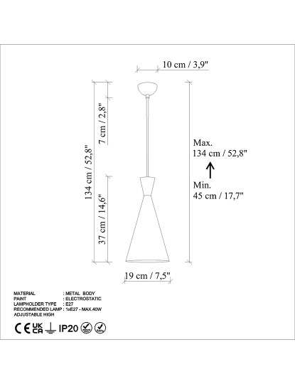 imagem de Candeeiro Teto Tom - 3541 - Light Blue Light Blue8