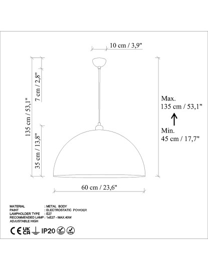 imagem de Candeeiro Teto Kure 236 - Mint Mint8