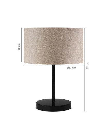 imagem de Candeeiro Mesa AYD-2848 2 Beige Black3