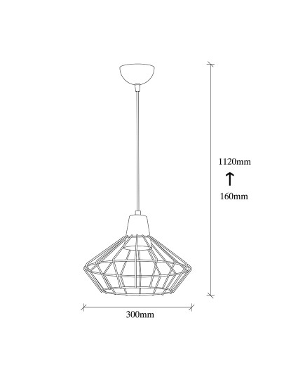 imagem de Candeeiro Teto Wire - 2282 Vintage3