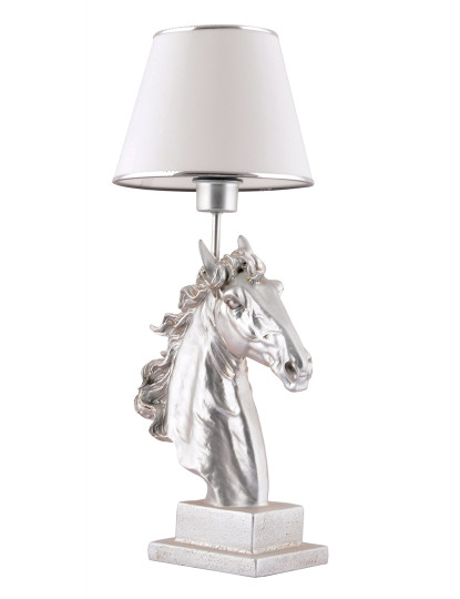 imagem de Candeeiro Mesa Horse - White, Silver White Silver2