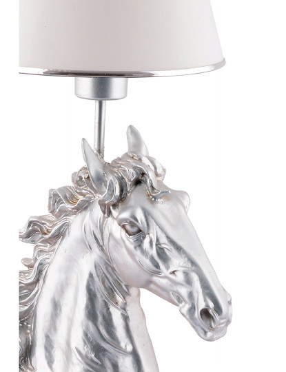 imagem de Candeeiro Mesa Horse - White, Silver White Silver3