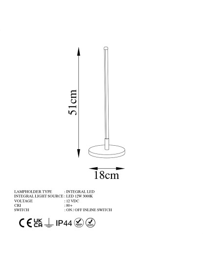 imagem de Candeeiro Mesa Only - 13315 Black11