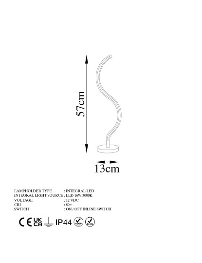 imagem de Candeeiro Mesa Y?lan - 13277 Gold8