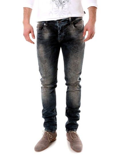 imagem de Jeans Homem Manchados Azuis1