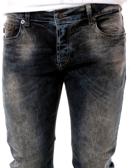 imagem de Jeans Homem Manchados Azuis4