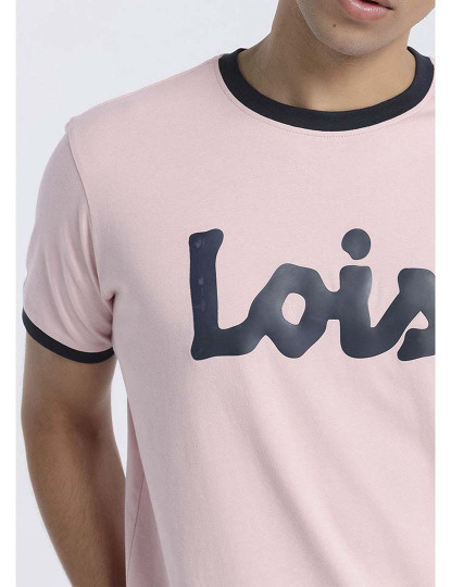 imagem de T-Shirt Homem Rosa3