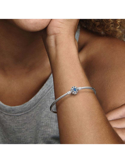 imagem de Pulseira Disney x Pandora Prateado e Azul4