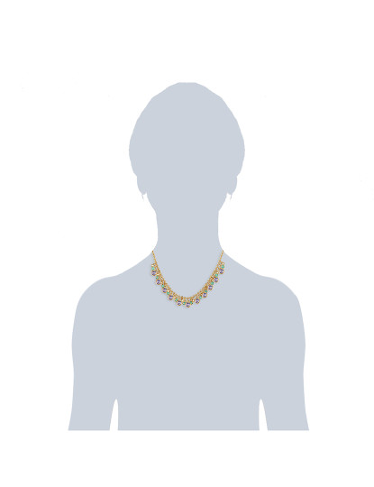 imagem de Colar com Cristais Swarovski Dourado 2