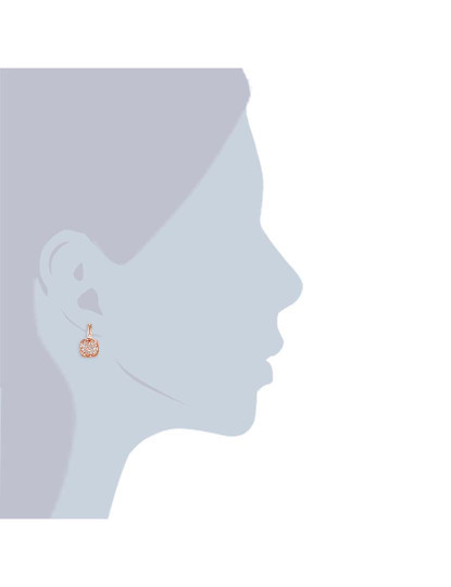 imagem de Brincos Metal com Cristais Swarovski Dourado Rosa3